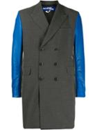 Junya Watanabe Man Contrast Sleeve Coat - Grey