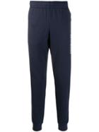 Ea7 Emporio Armani Contrast Logo Track Pants - Blue