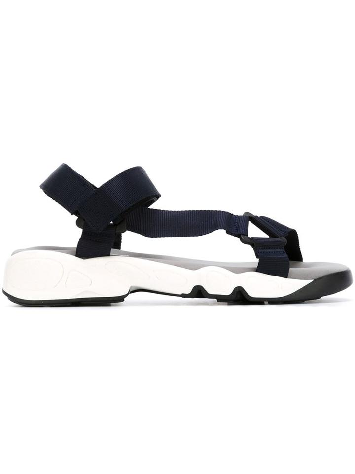 Erika Cavallini Velcro Strap Flat Sandals