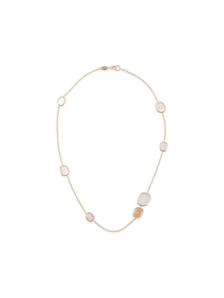 Roberto Coin 18kt Rose Gold Black Jade Ruby And Quartz Necklace