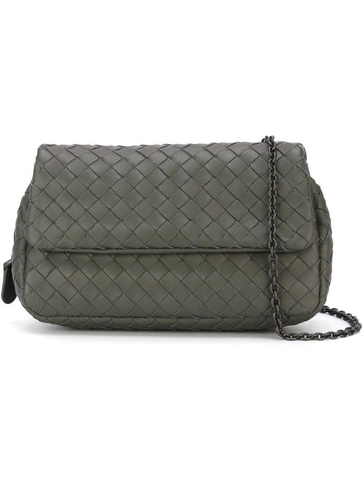 Bottega Veneta Light Gray Intrecciato Nappa Medium Cesta Bag - Grey