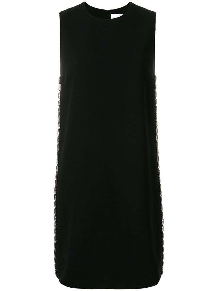 Victoria Victoria Beckham Embellished Side Dress - Black