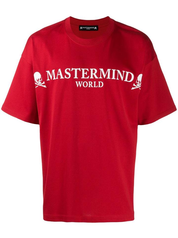 Mastermind World Printed Logo T-shirt - Red