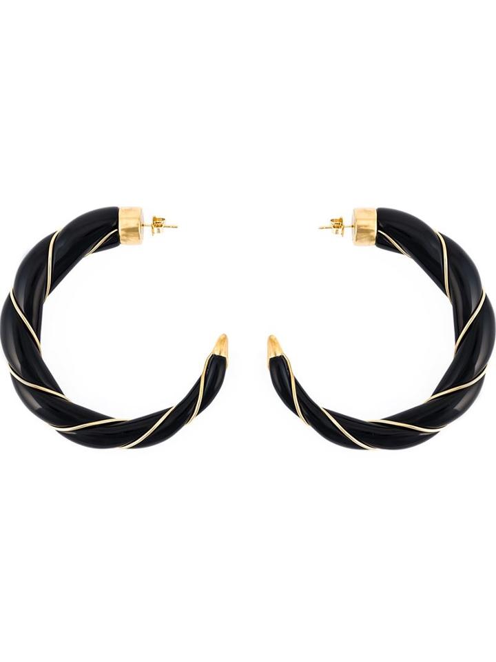 Aurelie Bidermann 18kt Gold Plated 'diana' Hoop Earrings