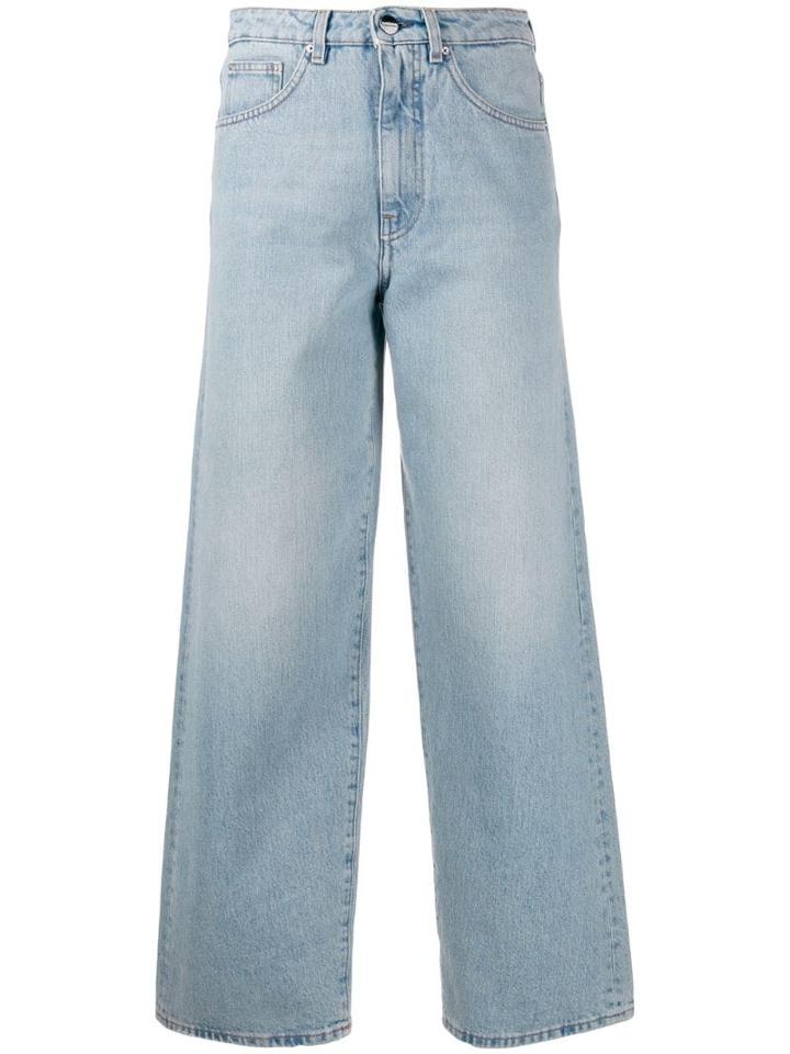 Toteme High-waisted Straight-leg Jeans - Blue