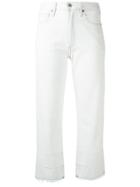 Citizens Of Humanity Frayed Cropped Jeans - Blue