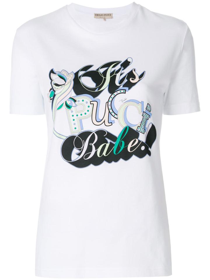 Emilio Pucci It's Pucci Babe T-shirt - White