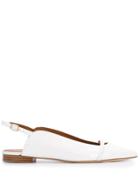Malone Souliers Pointed Ballerina Shoes - White