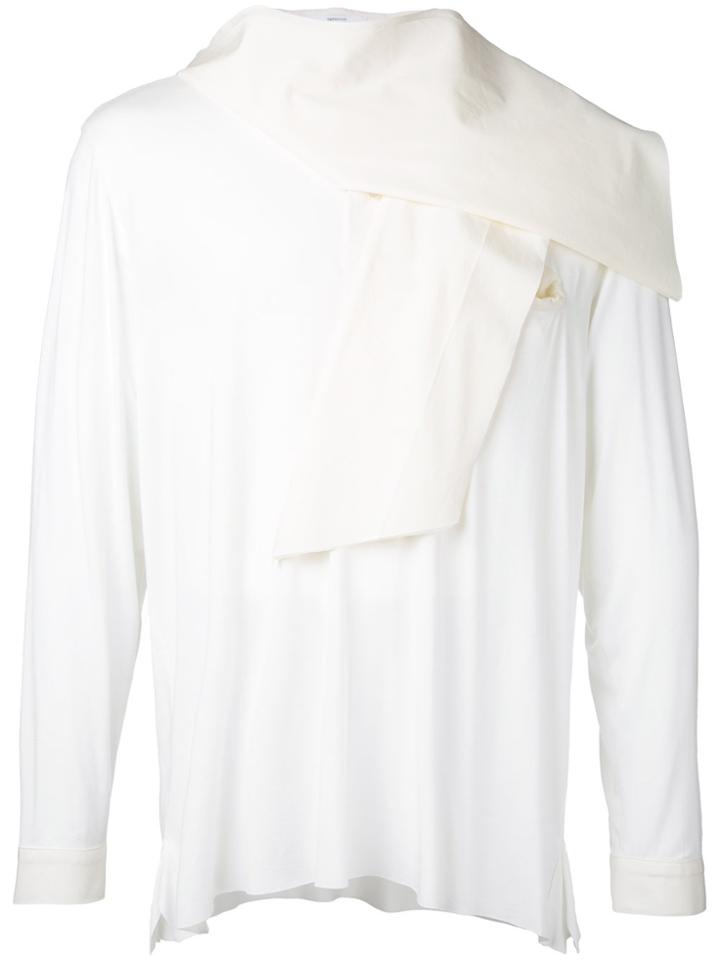 Aganovich Scarf-detail Shirt - White