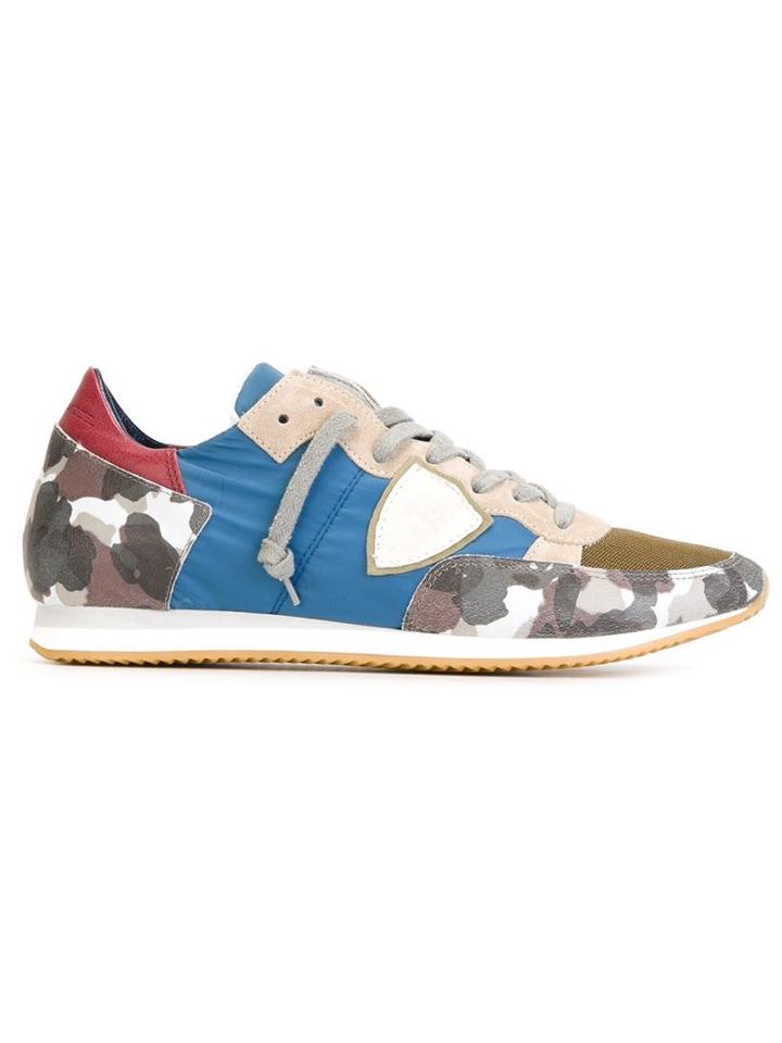 Philippe Model Camouflage Panelled Sneakers