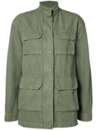 Nili Lotan Relaxed Fit Military Jacket - Green