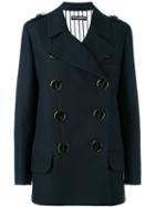 Dolce & Gabbana - Double Breasted Jacket - Women - Cotton/silk - 38, Blue, Cotton/silk