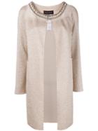 Talbot Runhof - Duna Coat - Women - Cotton/polyamide/polyester/spandex/elastane - 42, Nude/neutrals, Cotton/polyamide/polyester/spandex/elastane
