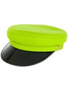 Manokhi Vinyl Visor Officer's Cap - Green