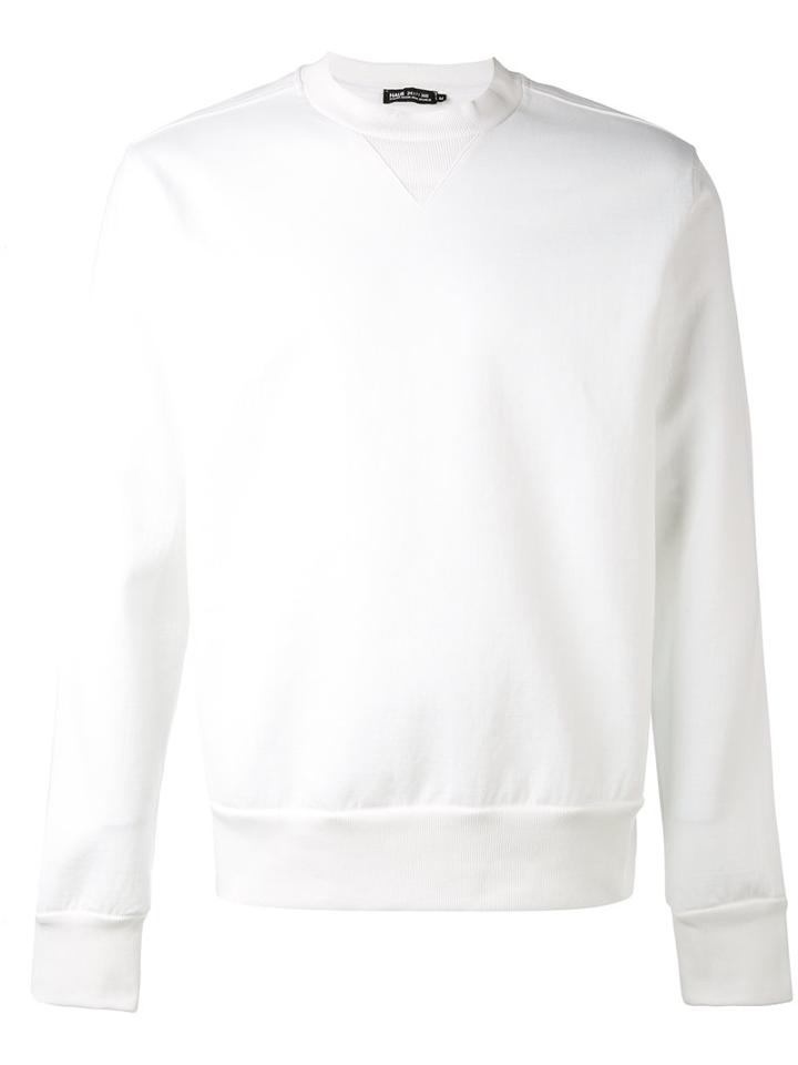 Haus By Ggdb - Sheer Back Panel Sweatshirt - Men - Cotton/polyamide - S, White, Cotton/polyamide