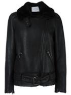 Forte Couture 'perfecto' Coat, Women's, Size: 42, Black, Sheep Skin/shearling