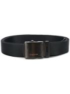 Yohji Yamamoto Logo Buckle Belt - Black