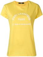 Karl Lagerfeld Logo Print T-shirt - Yellow