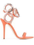 Giuseppe Zanotti Kassie Crystal Sandals - Orange