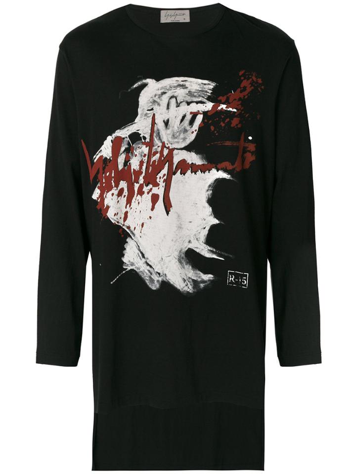 Yohji Yamamoto Printed Top - Black