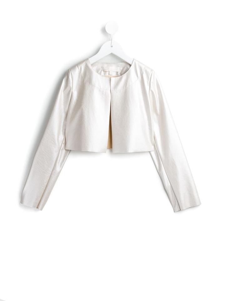 Loredana Cropped Jacket, Girl's, Size: 10 Yrs, Nude/neutrals