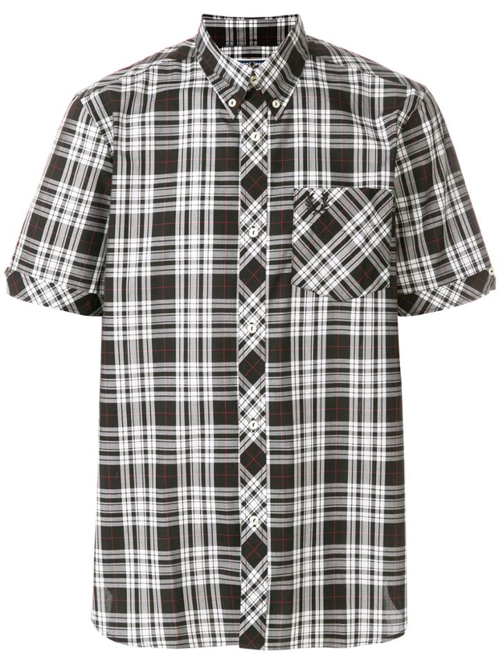 Fred Perry X Art Comes First Plaid Button Down Shirt - White