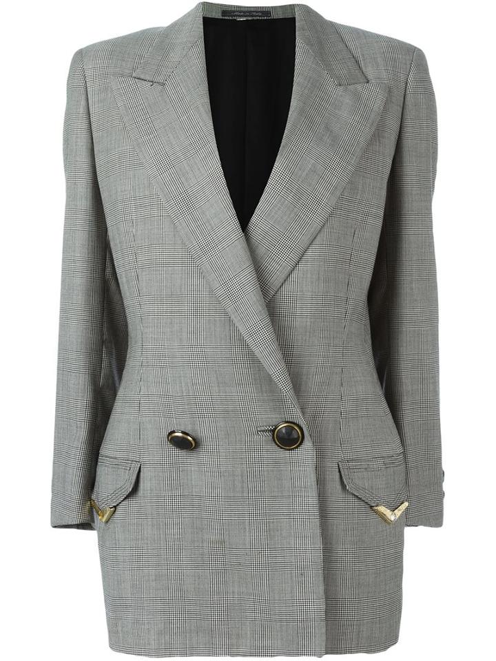 Versace Vintage Prince Of Waled Check Blazer