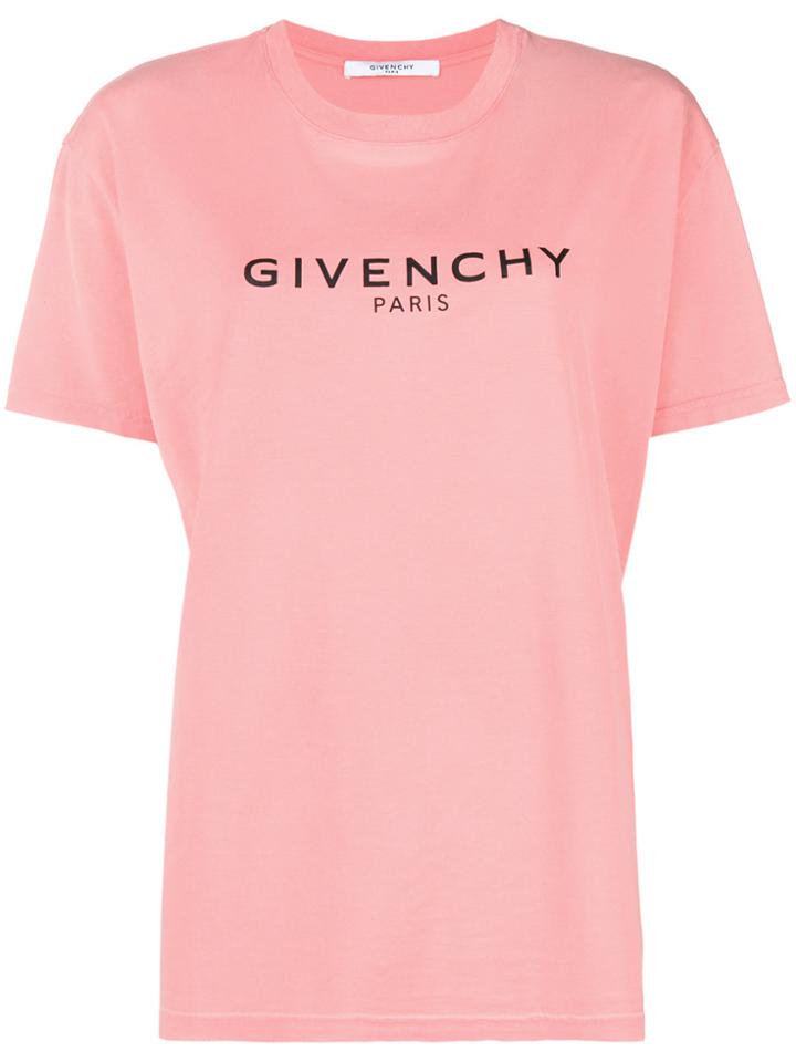 Givenchy Logo Patch T-shirt - Pink & Purple
