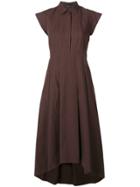 Antonelli Mid-length Shirt Dress - Brown