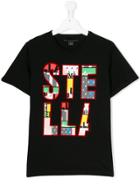 Stella Mccartney Kids Teen Lolly Appliqué T-shirt - Black