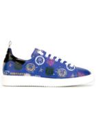 Golden Goose Deluxe Brand Starter Sneakers, Men's, Size: 39, Blue, Leather/cotton/rubber