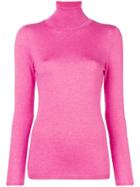 Snobby Sheep Roll Neck Fine Knit Sweater - Pink