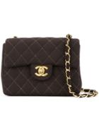 Chanel Pre-owned Diamond Quilt Shoulder Bag - Brown