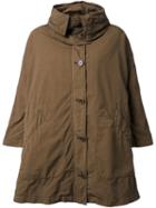 Aspesi Hooded Cape Coat, Women's, Size: Medium, Brown, Polyamide/polyester