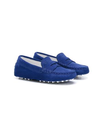 Tod S Kids Gommini Driving Dhoes, Boy's, Size: 23, Blue