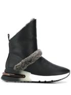 Ash Faux Fur Lined Boots - Black