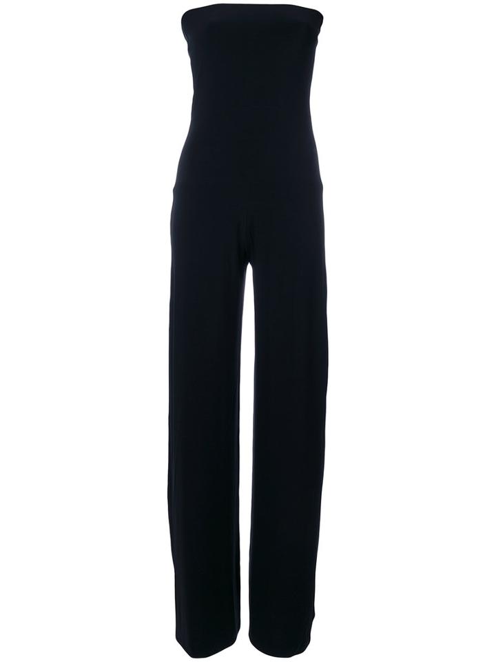 Norma Kamali - Strapless Jumpsuit - Women - Polyester/spandex/elastane - M, Black, Polyester/spandex/elastane