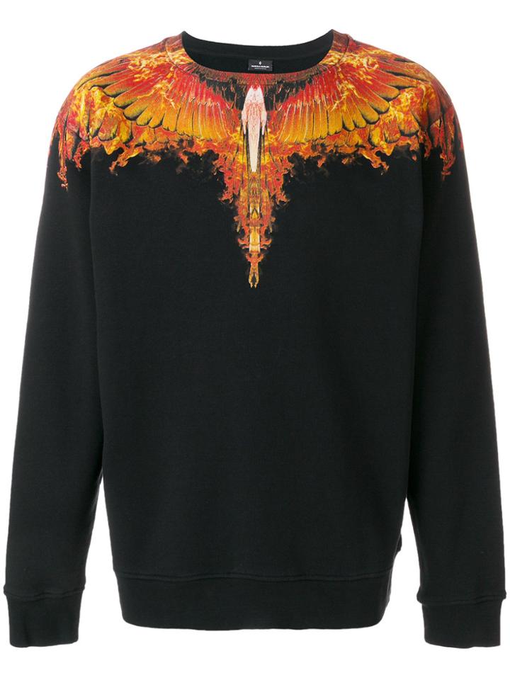 Marcelo Burlon County Of Milan Flame Wings Sweatshirt - Black