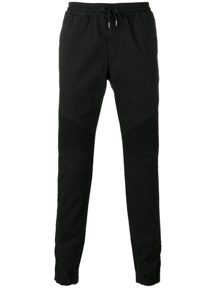 Hydrogen Gathered Ankle Trousers, Men's, Size: 34, Black, Cotton/spandex/elastane