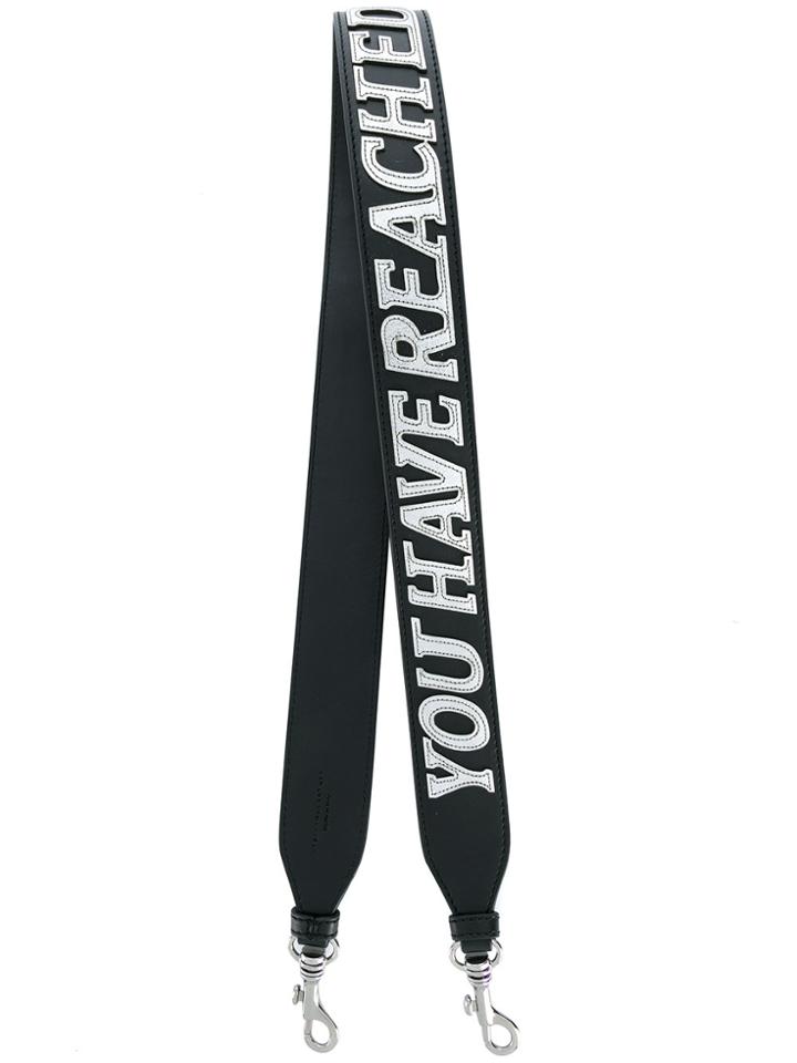 Stella Mccartney Appliquéd Bag Strap - Black