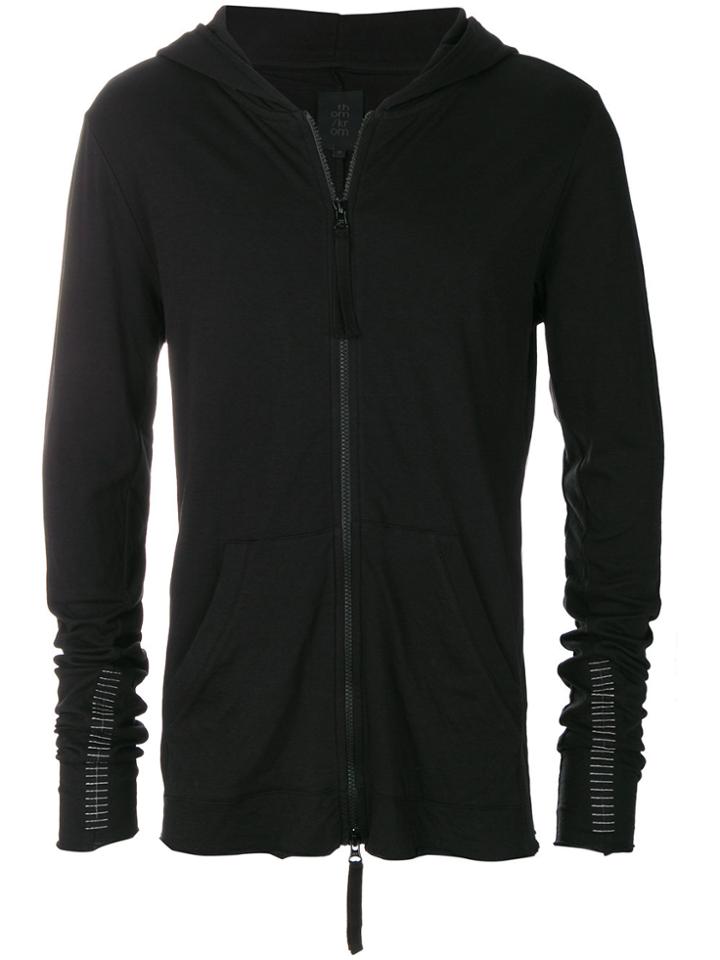 Thom Krom Stitch Detail Zip Hoodie - Black