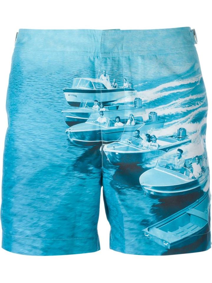 Orlebar Brown Boat Print Swim Shorts