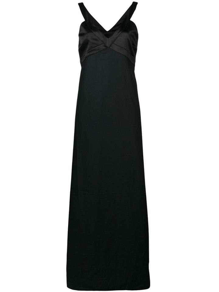 Andrea Ya'aqov Satin Bustier Gown - Black
