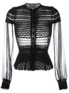 Alexander Mcqueen Smock Stitch Blouse