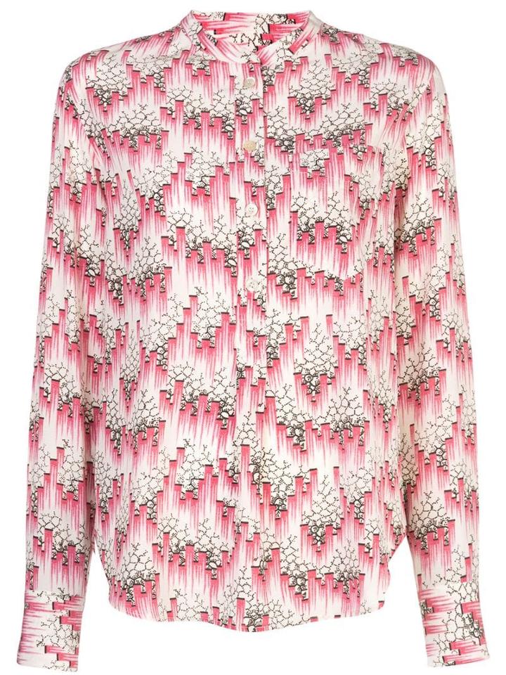 Isabel Marant Printed Button-up Shirt - Red