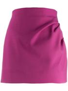 Jacquemus Gathered Side Mini Skirt - Pink