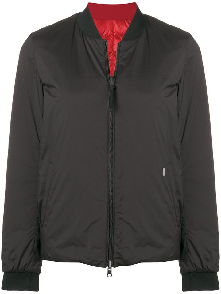 Woolrich Padded Zipped Coat - Black