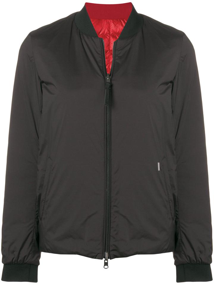 Woolrich Padded Zipped Coat - Black