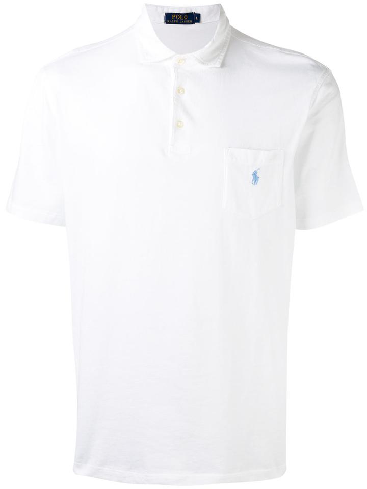 Polo Ralph Lauren Chest Pocket Polo Shirt, Men's, Size: Small, White, Cotton