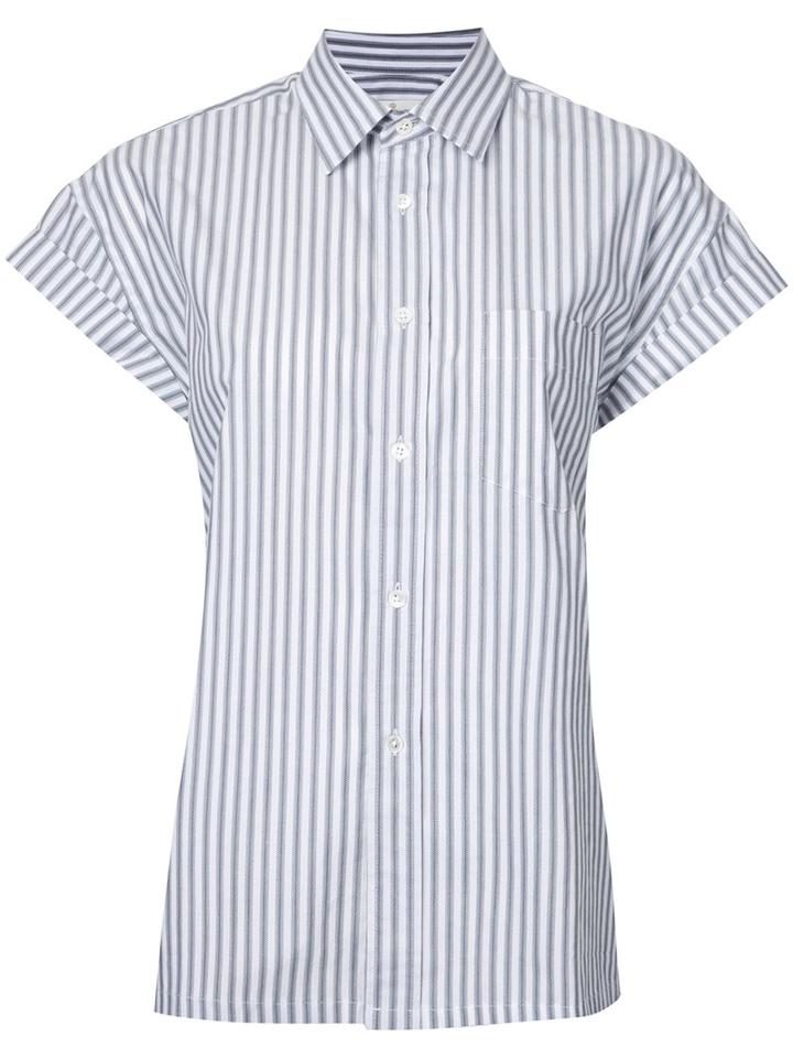 Golden Goose Deluxe Brand - Striped Short-sleeve Shirt - Women - Cotton - Xs, Grey, Cotton